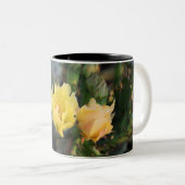 Gelbe Kaktus Blume Tasse (VorderseiteRechts)