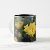 Gelbe Kaktus Blume Tasse (Vorderseite Links)