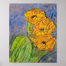 Gelbe Kaktusblüte