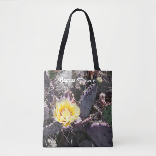 Gelbe Kaktusblüte Tasche