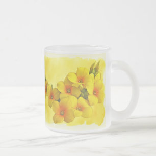 Gelbe Kalanchoe - Sukkulenter Sonnenschein Mattglastasse