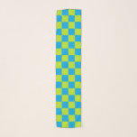 Gelbe Kalkgrün und Türkis Schal<br><div class="desc">Abstrakte digitale Kunst von Kalkgrün und Türkis Quadraten in einer karierten Formation.</div>