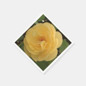 Gelbe Kamelie-Papierserviette Serviette (Ecke)