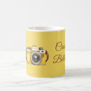 Gelbe Kamera Ciao Bella Kaffeetasse