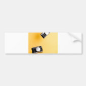 gelbe Kameras Autoaufkleber (Vorne)