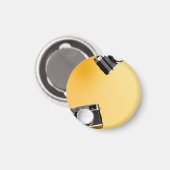 gelbe Kameras Magnet (Vorderseite/Rückseite)