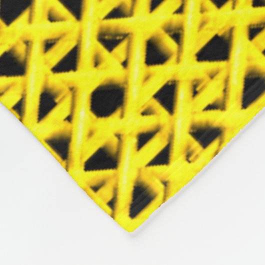 Gelbe Kanne Fleecedecke (Ecke)