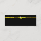 Gelbe Kante Mini Visitenkarte (Rückseite)