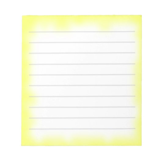 gelbe Kante Notizblock (Vorderseite)