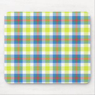 Gelbe Karierte Mousepad
