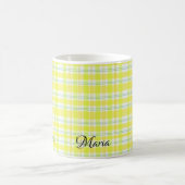 Gelbe Karierte Tasse (Mittel)