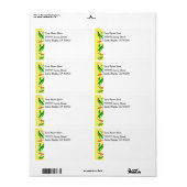 Gelbe Karos mit grünen Bean - Ländermarken (Vorne)