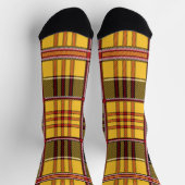 gelbe Karosocken Socken (Oben)