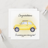 Gelbe Karte (Vorderseite/Rückseite Beispiel)