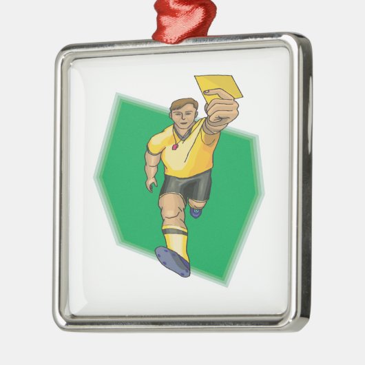 Gelbe Karte Silbernes Ornament (Links)