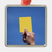Gelbe Karte Silbernes Ornament (Vorne)