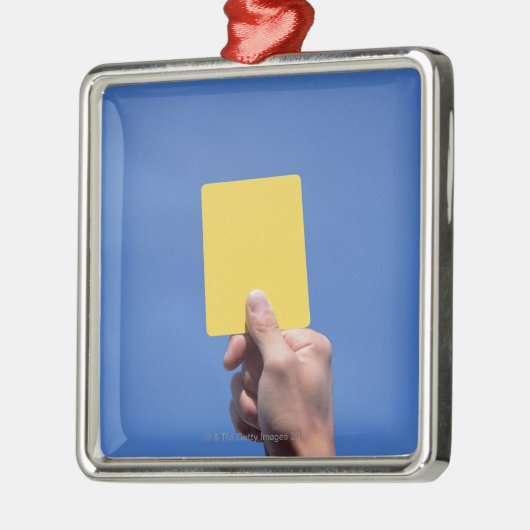 Gelbe Karte Silbernes Ornament (Links)