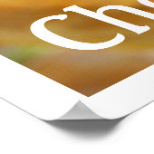 Gelbe Käse - Reifen drucken Poster (Ecke)