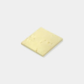 Gelbe Käse-Scheiben-Scherz-Post-it-Notizzettel Post-it Klebezettel (angewinkelt)