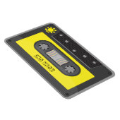 Gelbe Kassette mit Regenbogenmagnetband Magnet (Rechte Seite)