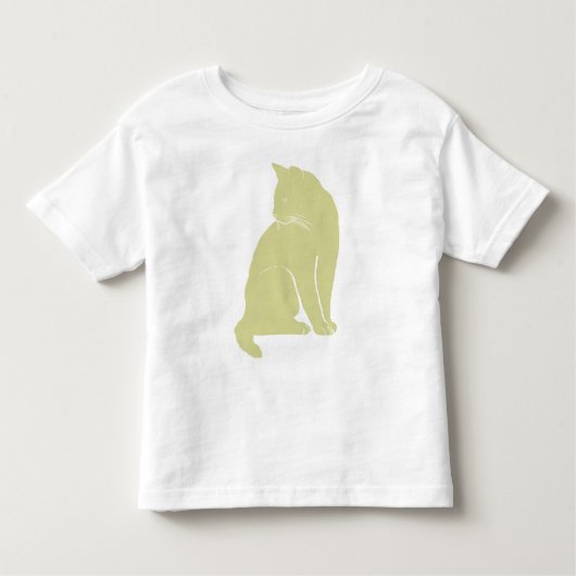 Gelbe Katze Kleinkind T-shirt (Vorderseite)