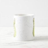 Gelbe Katze mit scheußlichem Lächeln Kaffeetasse (Mittel)