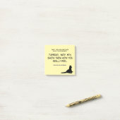 Gelbe Katze Post-it Post-it Klebezettel (Auf Schreibtisch)