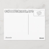 'Gelbe Katze' Postkarte (Rückseite)