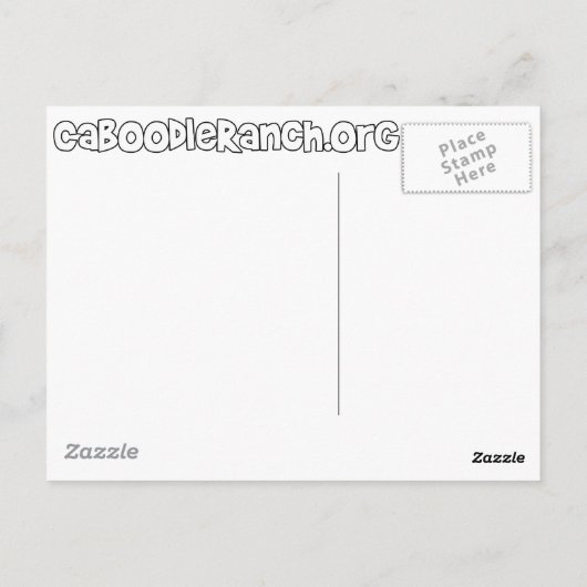 'Gelbe Katze' Postkarte (Rückseite)