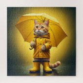 Gelbe Katze Puzzle (Vertikal)