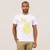 Gelbe Katze T-Shirt (Vorne ganz)