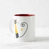 Gelbe Katze - Tasse (Vorderseite Links)