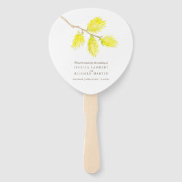 Gelbe Katzen Hochzeitsfans Fächer