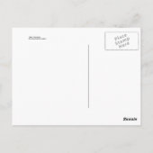 Gelbe Katzenhaltung Postkarte (Rückseite)