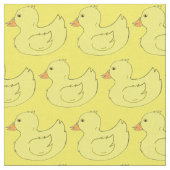 Gelbe Kautschuk Ducks Ducky Bathtub Duckies Fabric Stoff (Nahaufnahme)