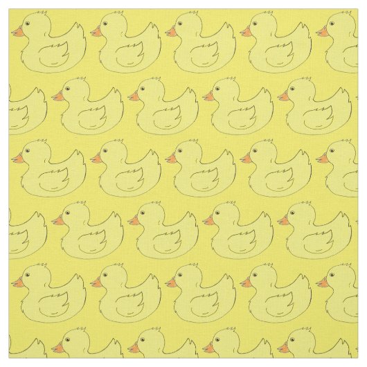 Gelbe Kautschuk Ducks Ducky Bathtub Duckies Fabric Stoff (Muster)