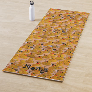 Gelbe Kautschukente Personalisiert Yogamatte