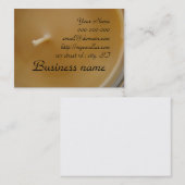 Gelbe Kerzen-Visitenkarten Visitenkarte (Vorne/Hinten)