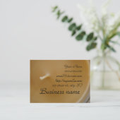 Gelbe Kerzen-Visitenkarten Visitenkarte (Stehend Vorderseite)