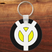 Gelbe Kette Schlüsselanhänger (Vorderseite)