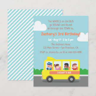 Gelbe Kindergeburtstag-Party Einladungen