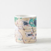Gelbe Kirche Kaffeetasse (Mittel)