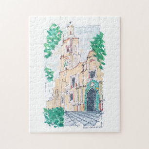 Gelbe Kirche Puzzle