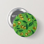 Gelbe Kirschen Button (Vorne & Hinten)