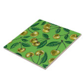 Gelbe Kirschen Fliese (Seite)