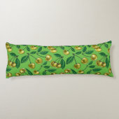 Gelbe Kirschen Seitenschläferkissen (Rückseite)