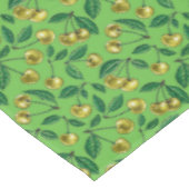 Gelbe Kirschen Tischdecke (Schrägansicht)