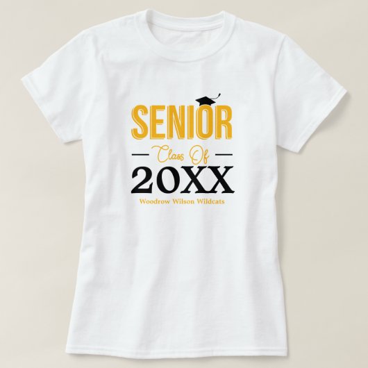 Gelbe Klasse T-Shirt (Design vorne)