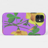 Gelbe Klee-Blume Case-Mate iPhone Hülle (Rückseite (Horizontal))