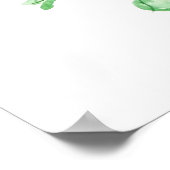 Gelbe, kleine Blumenstrauß, Aquarellfarben Poster (Ecke)